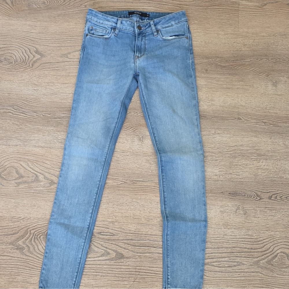 Hudson Women's Light Wash Super Skinny Mid Rise 5-Pocket Blue Denim Jeans 24